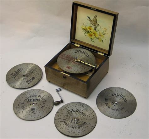 antique metal disc music box|cylinder music box for sale.